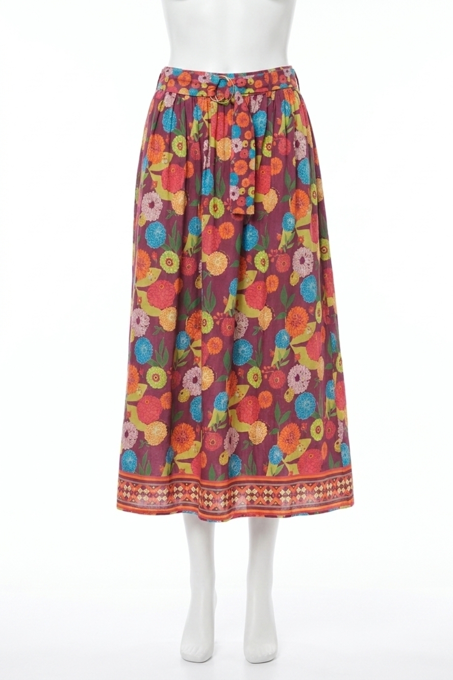 NEW EMILY LOVELOCK bella floral print skirt